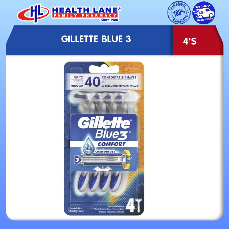GILLETTE BLUE 3 (4'S)